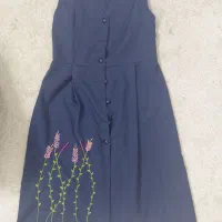 سارافون زنانه/ دخترانه سایز ۳۴ تا ۳۸. گلدوزی دست