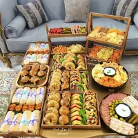 فینگرفود با تضمین کیفیت و چیدمان در ظروف چوبی