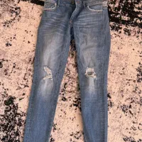 شلوار لی دخترانه جذب زاپدار خارجی