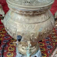 سماور برنجی برقی  قدیمی مهتاب