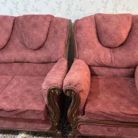 مبل ۱۰ نفره چوبی فوم سرد بسیار محکم، پارچه ترک