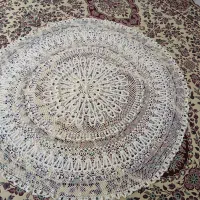 رومیزی قلاب بافی ابریشم