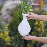 پخش انواع گلدان شیشه ای