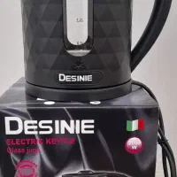 کتری برقی دسینی مشکی و سفید و استیل