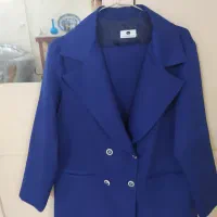 کت وشلوار آبی کاربنی