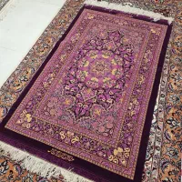 قالیچه ابریشم زرع و نیم رنگ خاص