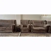 مبل ۷ نفره دست دوم با ۳ عدد میز