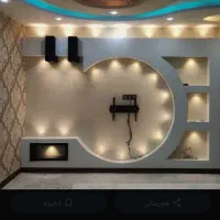 اجرای سقف کاذب وکناف وکاغذ دیواری نقاشی