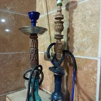 قلیان تنه چوبی