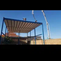 اجرای کامل سقف بتنی و اسکلت آهنی