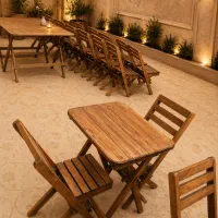 ست میز و صندلی کافه باغ ناهار خوری کد/ WS 759