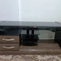 میز تلویزیون شیشه ای