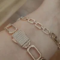 ۲ عدد دستبند طرح طلا کارشده بدون حساسیت ورنگ ثابت