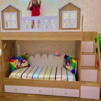 تخت دوطبقه مدل بِرد/اقساط با چک صیادی