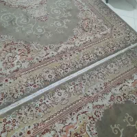 فرش ۶ متری گردویی کرم طرح برجسته