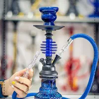 قلیان کوچک در دو رنگ مشکی و ابی