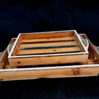 دکوری. سینی چوبی. جاکلیدی