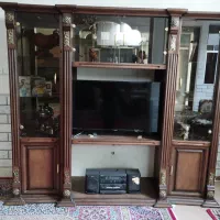 میز تلویزیون چوب راش مدل سلطنتی