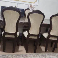 میز غذاخوری ۸ نفره با چوب گردو
