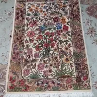 تابلوفرش گل و مرغ ذرع و نیم