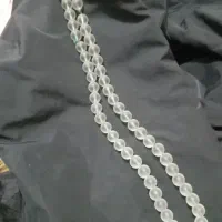 تسبیح سنگی یخی مات