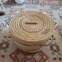 سبد کپو بافی حصیری کاملا نو