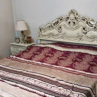 سرویس خواب چوب تخت میز دراور و آینه