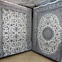فرش ماشینی دستبافت گونه سنتی طرح نایین