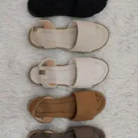 دمپایی  مکرمه بافی زیره تخت