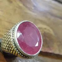 انگشتر یاقوت سرخ طبیعی