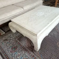 میز عسلی تک  بزرگ  تمام چوب