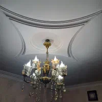 لوستر ۴ شاخه (۸ عدد لامپ) جنس برنج