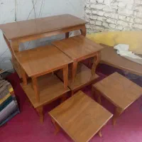 جلو مبلی سه تیکه رنگی اماده