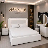 تخت خواب مینیمال چراغ دار