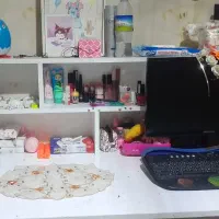 میز تحریر کتابخونه دار وقفسه دار ام در اف