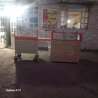 بساط فلافلی همراه با اجاق گاز