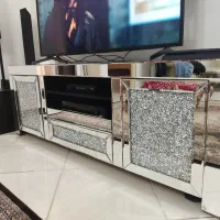 میز تلویزیون آینه ای در حد نو