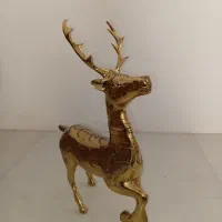 مجسمه گوزن برنجی
