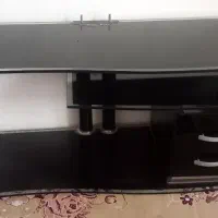 میز تلوزیون شیشه ای مشکی