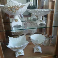 بوفه چوبی همراه با ۴ عدد وسایل پذیرایی