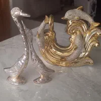 قوی مادر و بچه ب همراه تندیس دلفین چینی