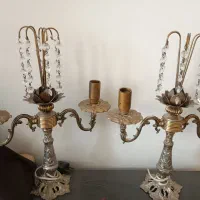 شمعدانی‌ودیوارکوب‌برنجی
