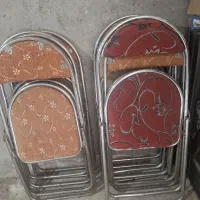 صندلی استیل تاشو مجلسی میز غذاخوری