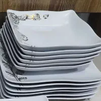 سرویس چینی گل برجسته ۱۲ نفره