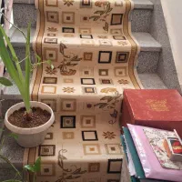 گلیم راه پله با ایستگاه پله و راهرو طبقه همکف