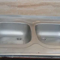 سینگ ظرف شویی،کار کرده اما تمیز و قابل استفاده