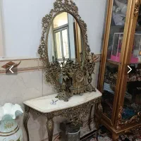 اینه و شمعدان برنز