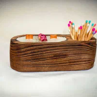 جا شمعی چوبی دکوری