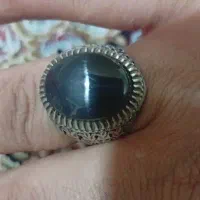 انگشتر نقره رکاب دست ساز سنگ خاص عقیق یمن جز