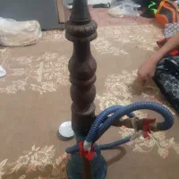 قلیون چوبی گردو درحد نو فقط چند ماه دوسیب کشیدم